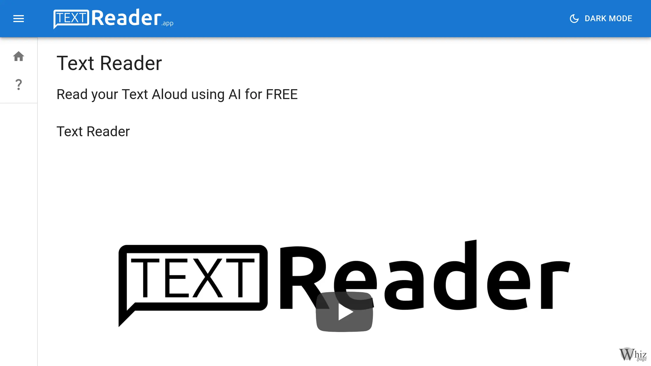 TextReader.app Homepage