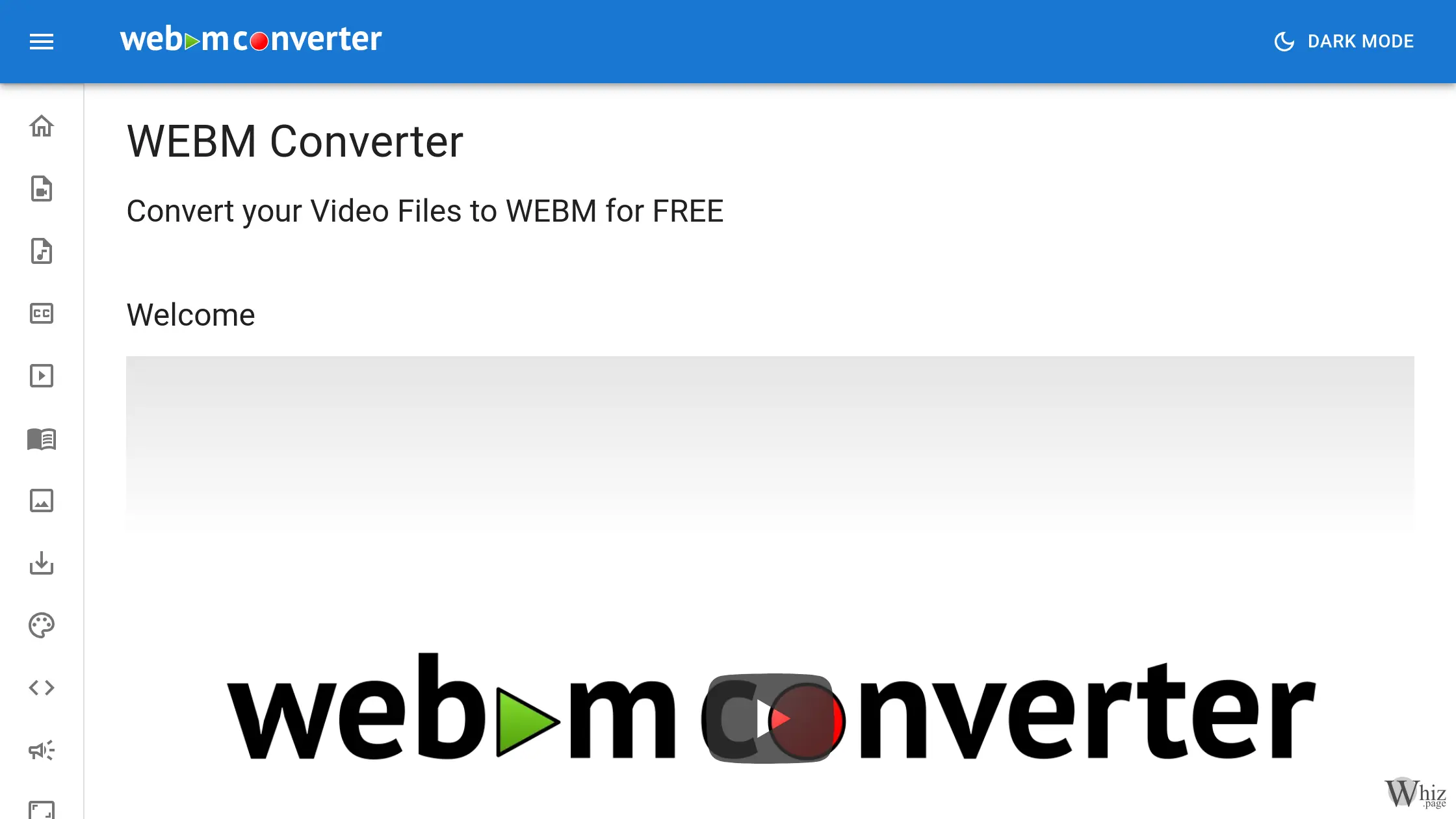WEBMConverter.app Homepage