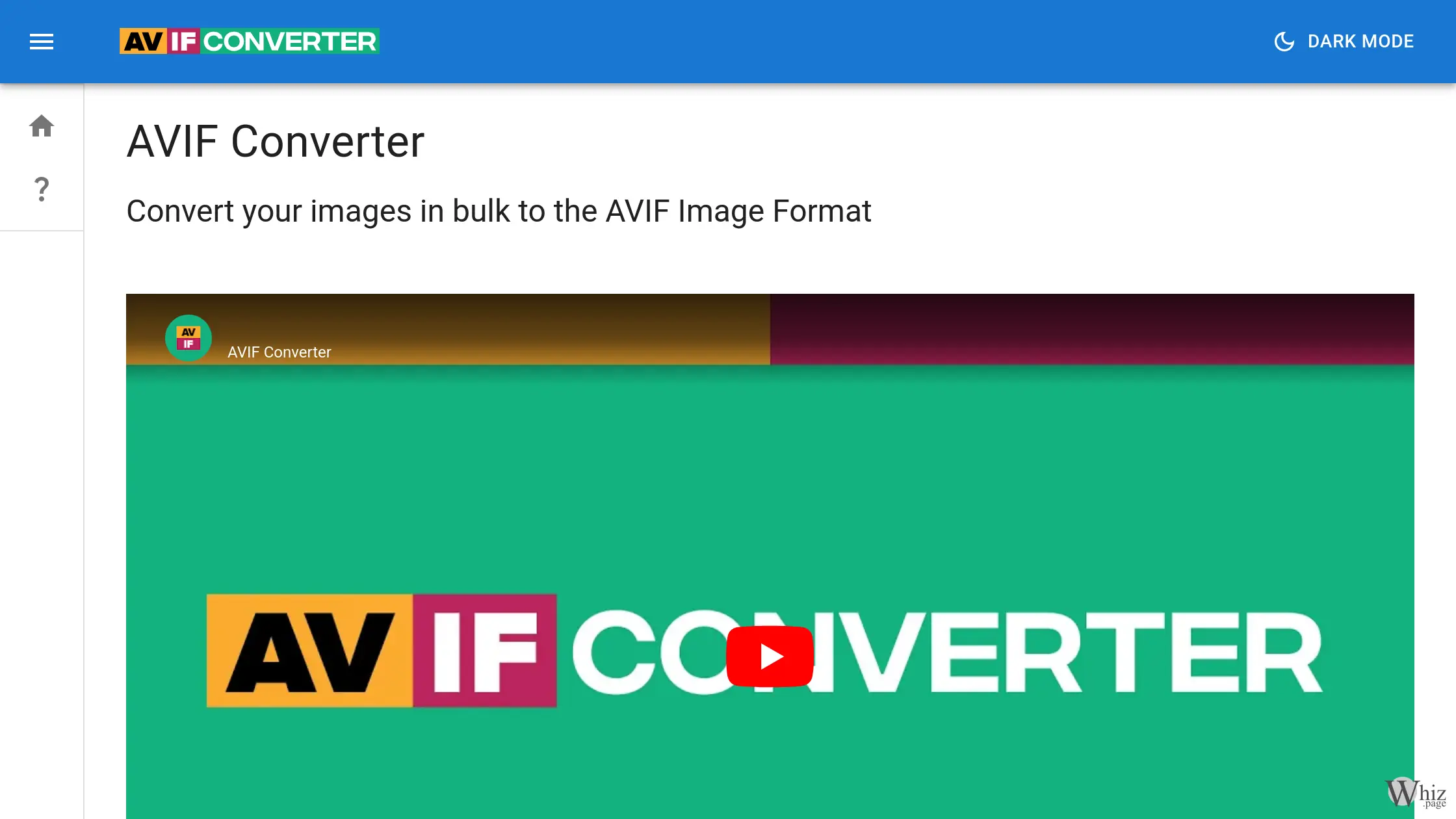 AvifConverter.app Homepage