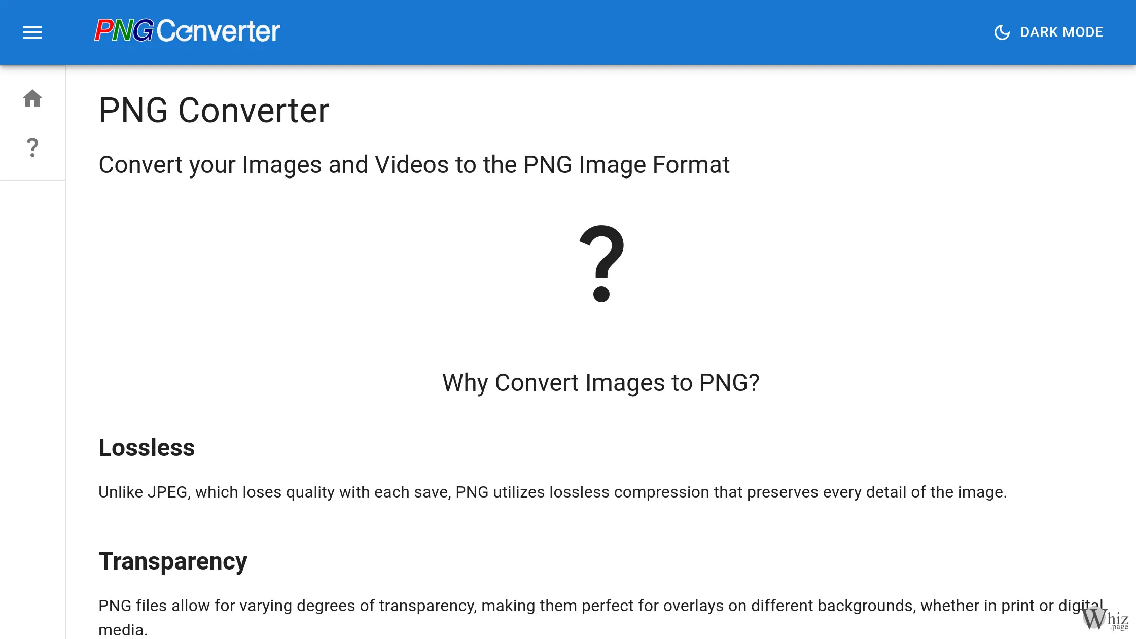 PNGConverter.app Homepage