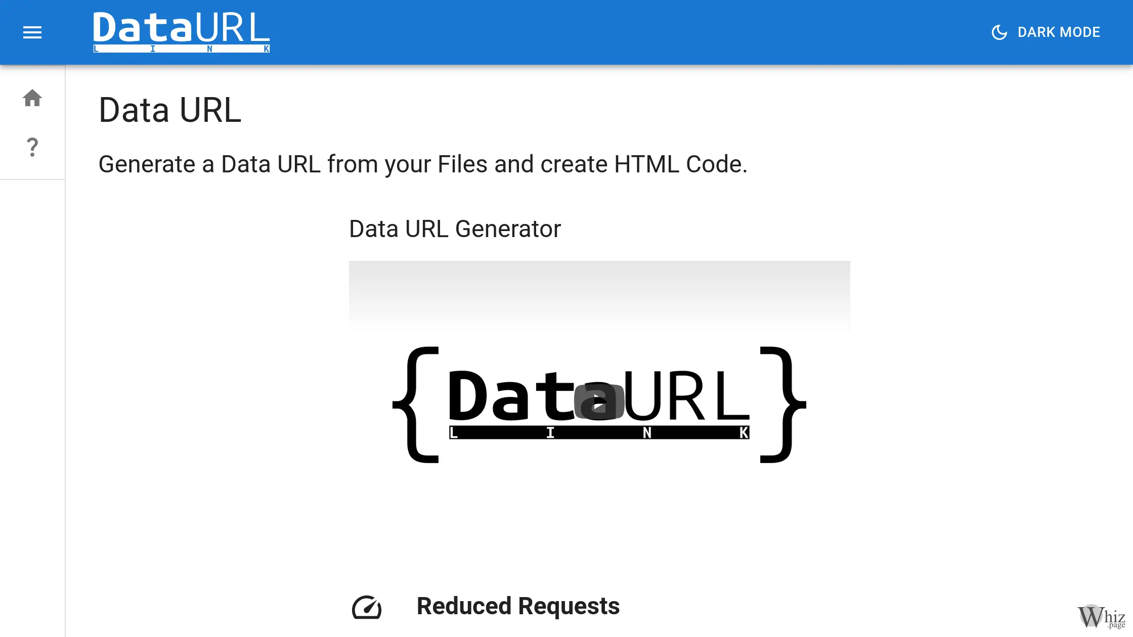 DataURL.link Homepage