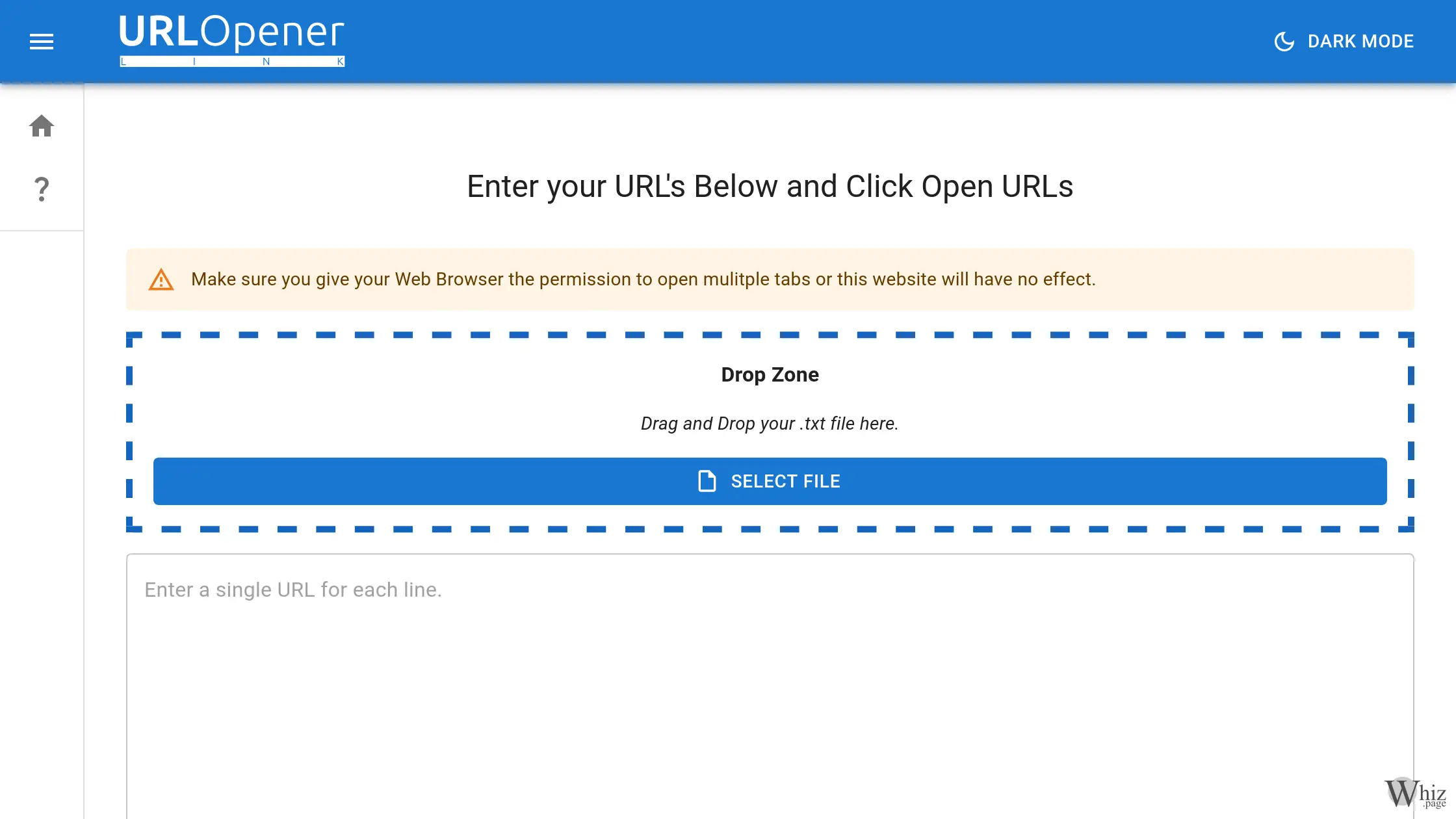 URLOpener.link Homepage